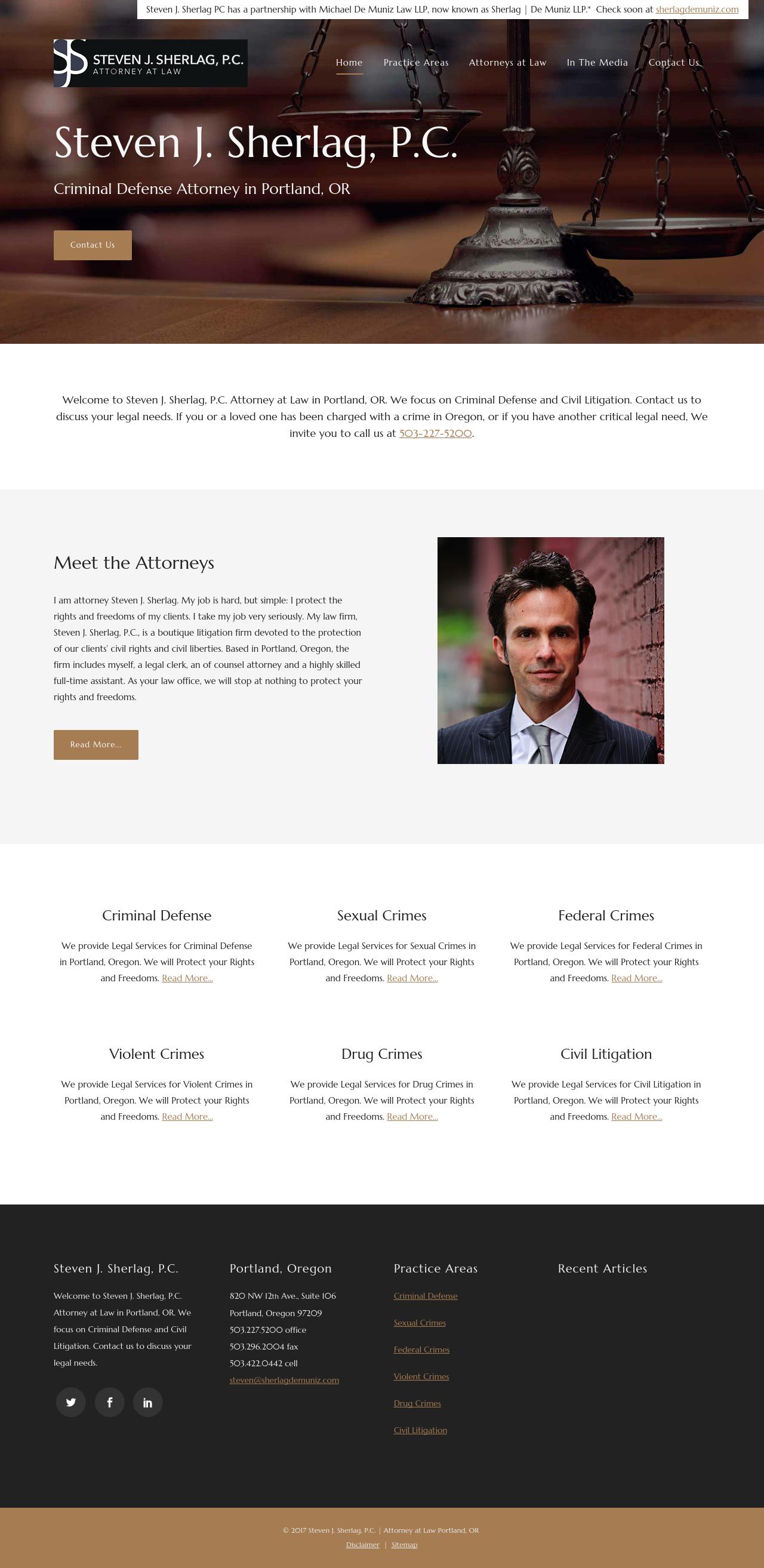 Steven J. Sherlag, P.C. - Portland OR Lawyers