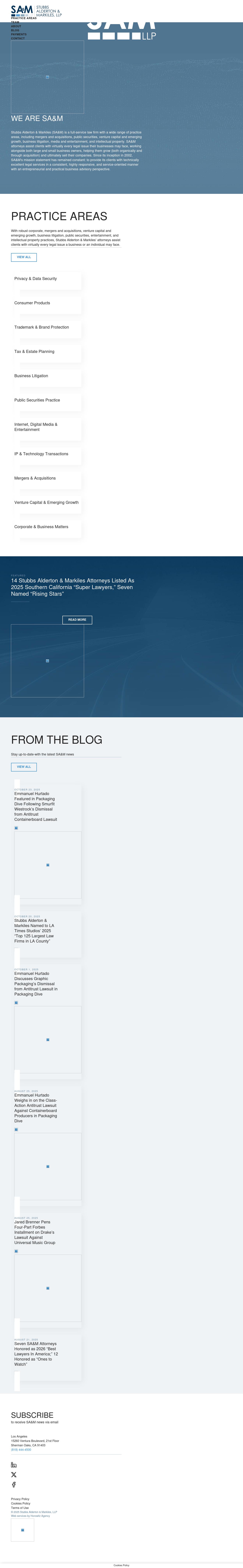 Stubbs Alderton & Markiles, LLP - Sherman Oaks CA Lawyers