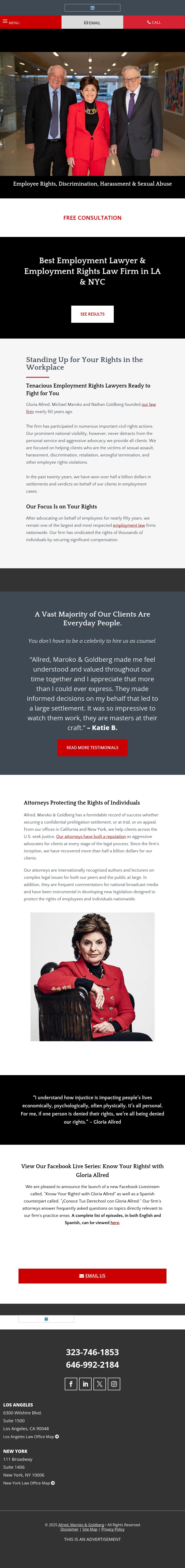 Allred, Maroko & Goldberg - Los Angeles CA Lawyers