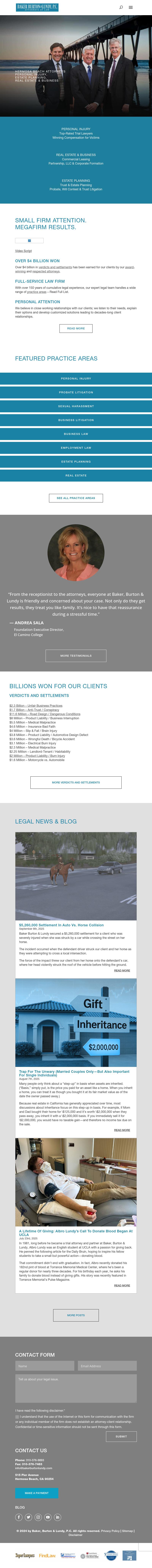 Baker, Burton & Lundy - Hermosa Beach CA Lawyers