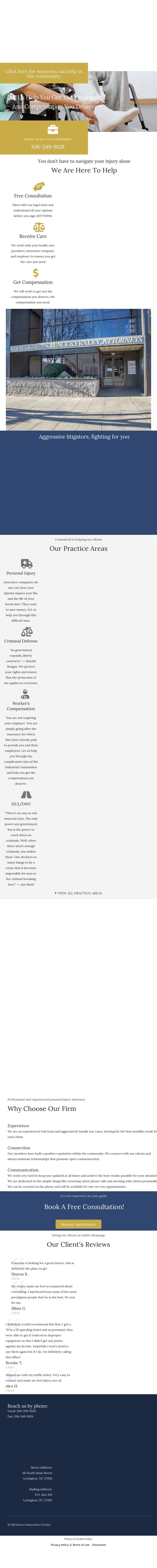 Barnes, Grimes, Bunce & Fraley, PLLC - Lexington NC Lawyers