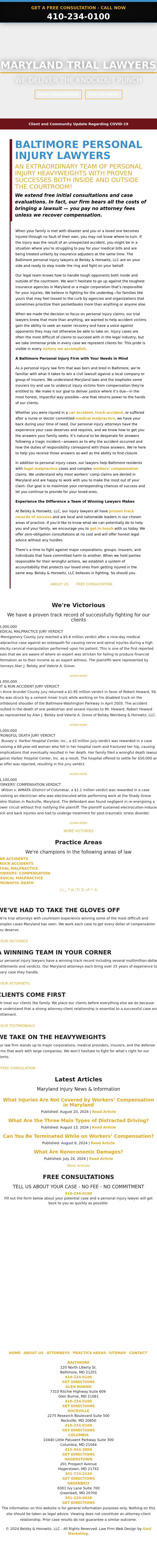 Belsky, Weinberg & Horowitz, LLC - Greenbelt MD Lawyers