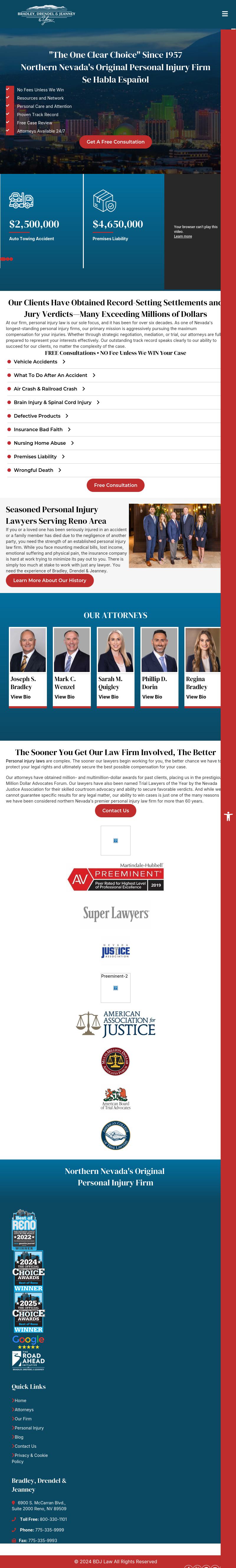 Bradley Drendel & Jeanney - Reno NV Lawyers