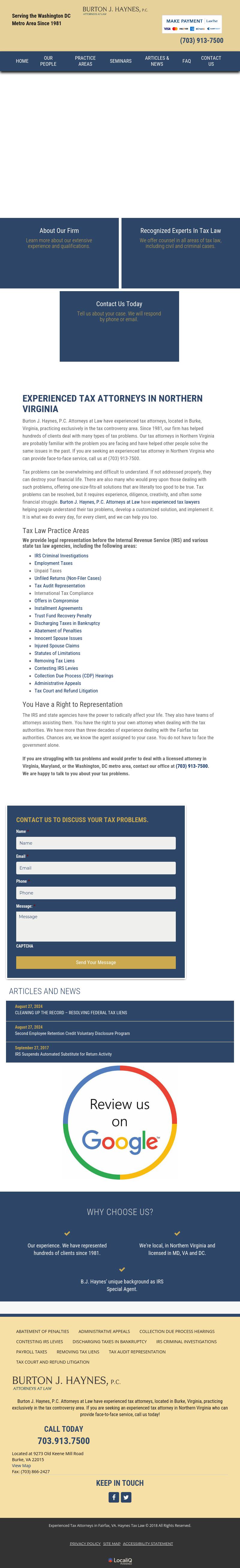 Burton J. Haynes, P.C. - Burke VA Lawyers