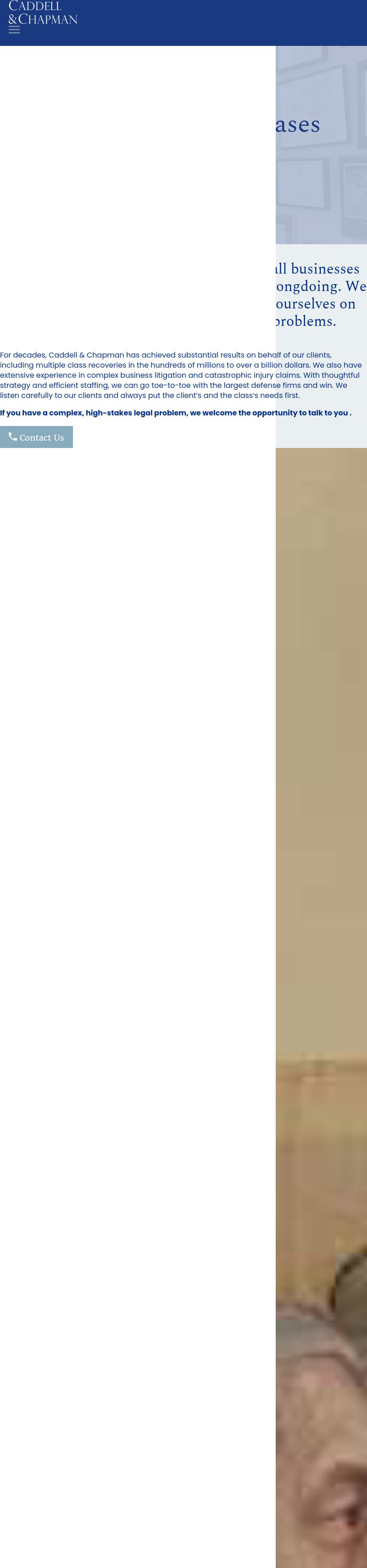 Caddell & Chapman, National Class Action & Complex Litigation - Houston TX Lawyers