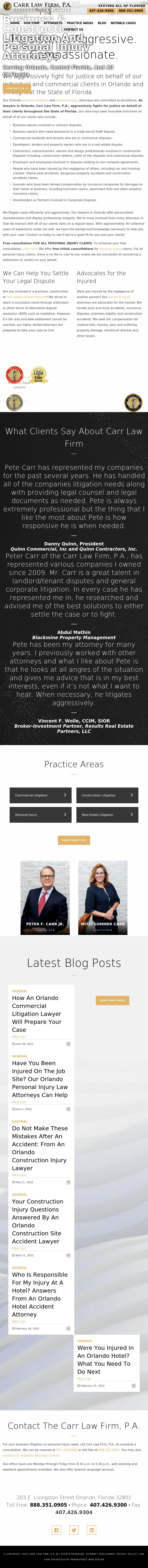 Carr Law Firm, P.A. - Orlando FL Lawyers