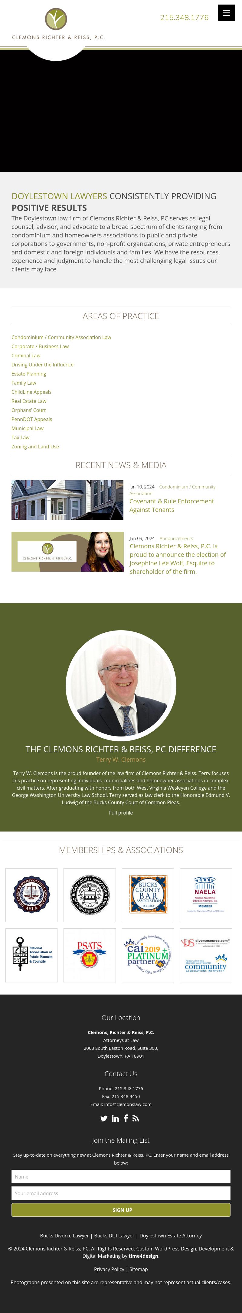 Clemons, Richter & Reiss, P.C. - Doylestown PA Lawyers