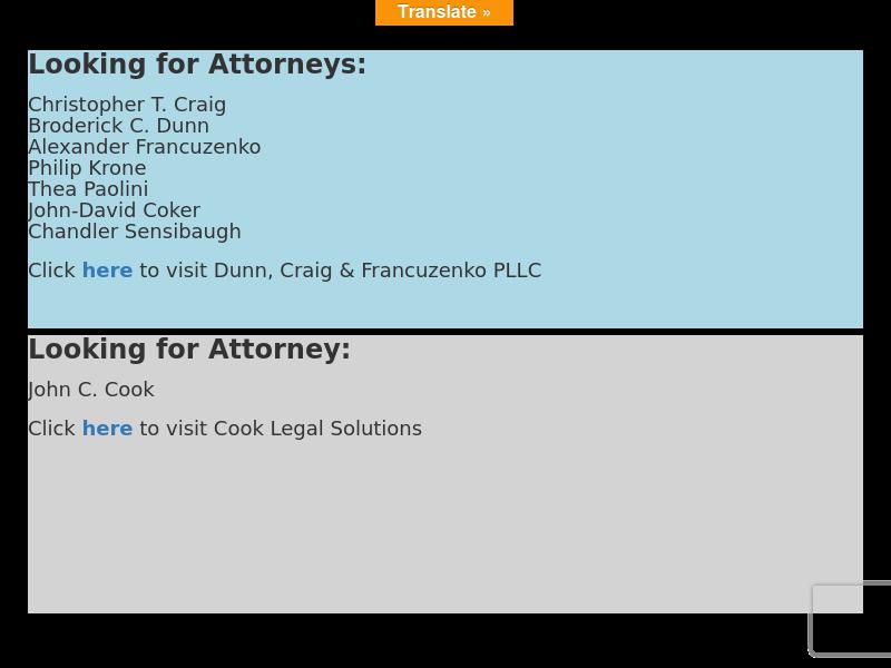 Cook Craig & Francuzenko, PLLC - Fairfax VA Lawyers