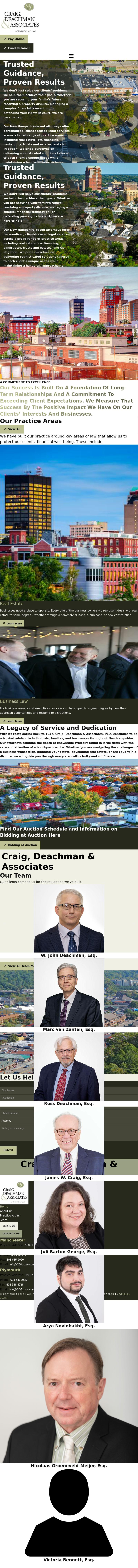 Craig, Deachman & Amann, PLLC - Manchester NH Lawyers