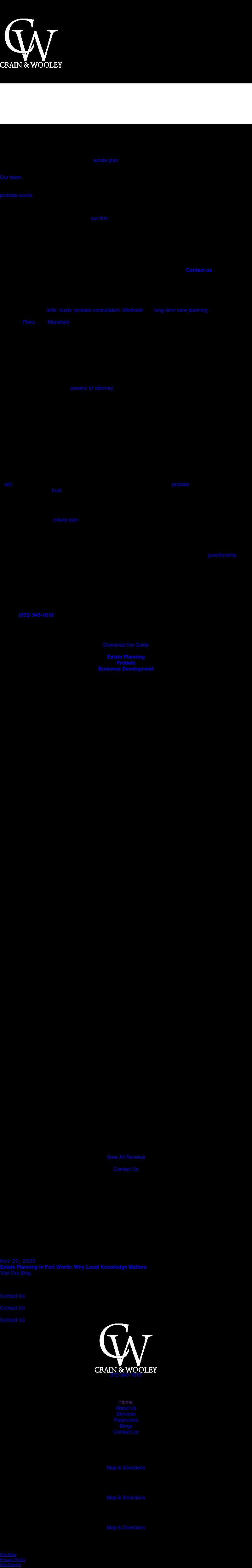 Crain & Wooley - Mansfield - Mansfield TX Lawyers