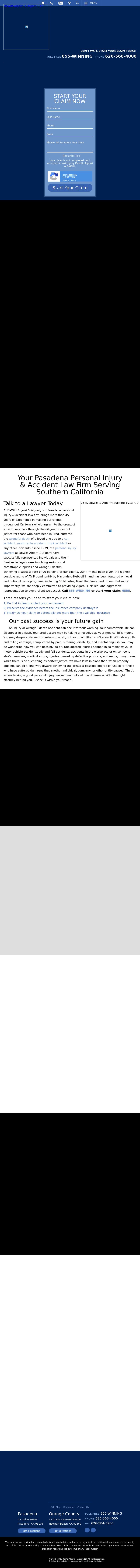 DeWitt Algorri & Algorri Lawyers, A Professional Corporation - New Port Beach CA Lawyers