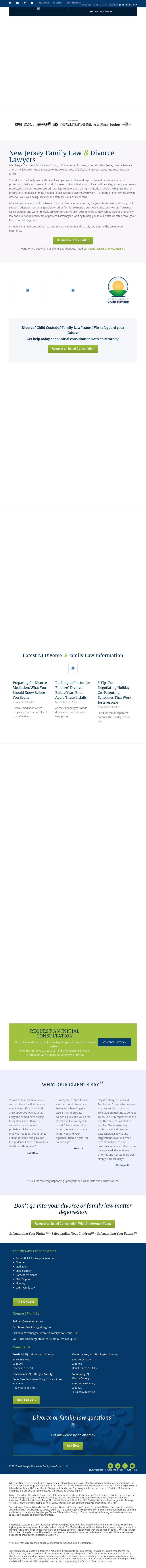 Weinberger Divorce & Family Law Group - Freehold NJ Lawyers