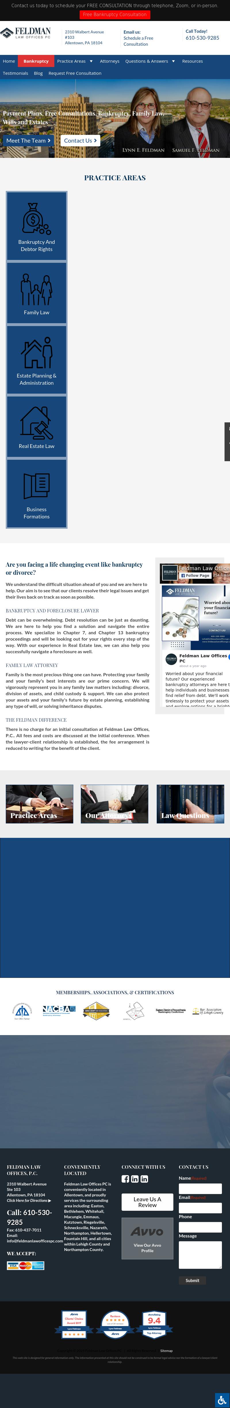 Feldman Law Offices PC - Allentown PA Lawyers
