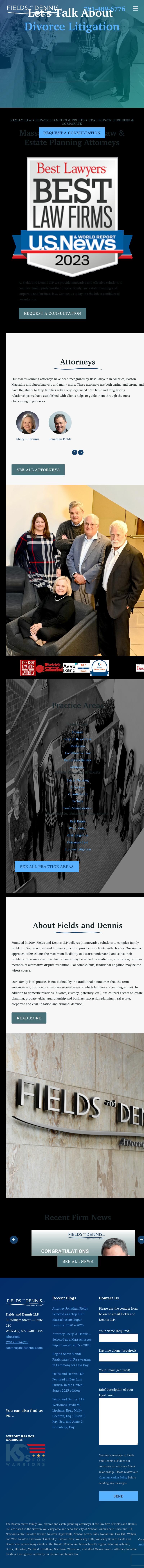 Fields and Dennis, LLP - Wellesley MA Lawyers