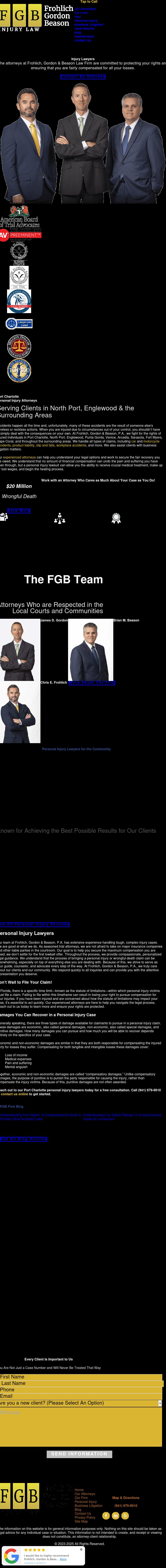 Frohlich, Gordon & Beason, P.A. - Port Charlotte FL Lawyers