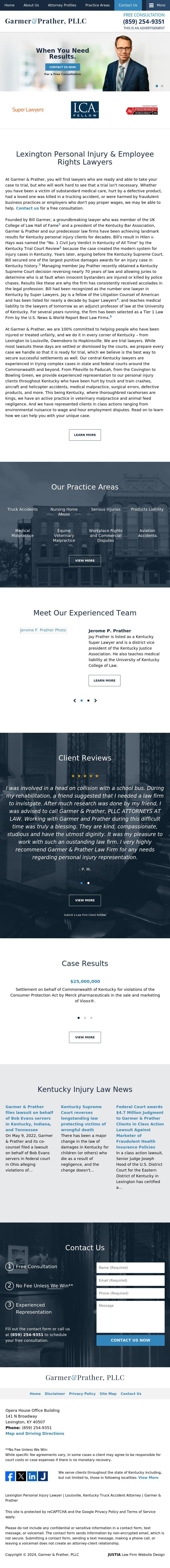 Garmer & Prather, PLLC - Lexington KY Lawyers