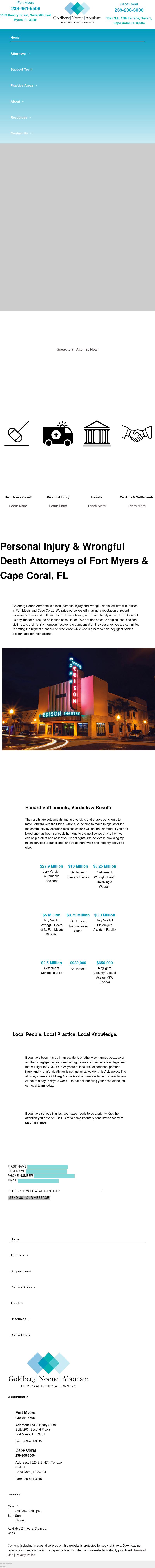 Goldberg, Racila, D'Alessandro & Noone, LLC - Fort Myers FL Lawyers