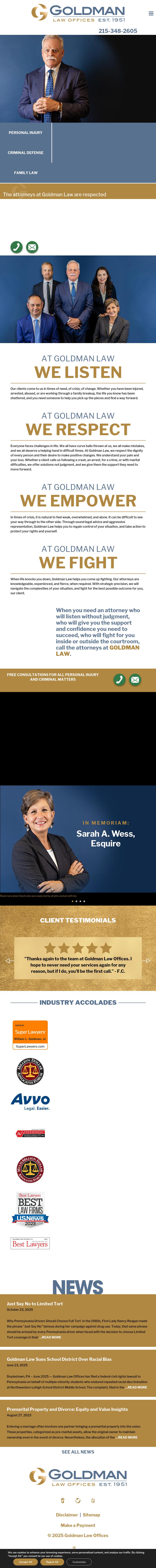 Goldman Law Offices - Doylestown PA Lawyers