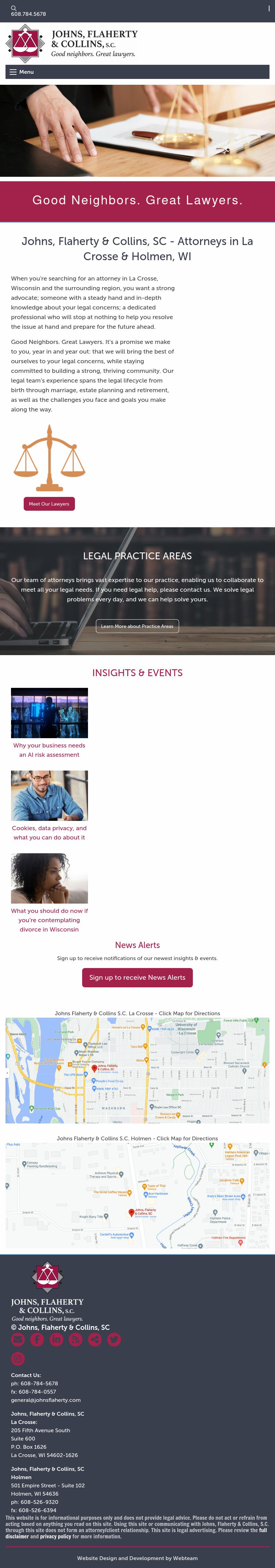 Johns, Flaherty & Collins, SC - La Crosse WI Lawyers