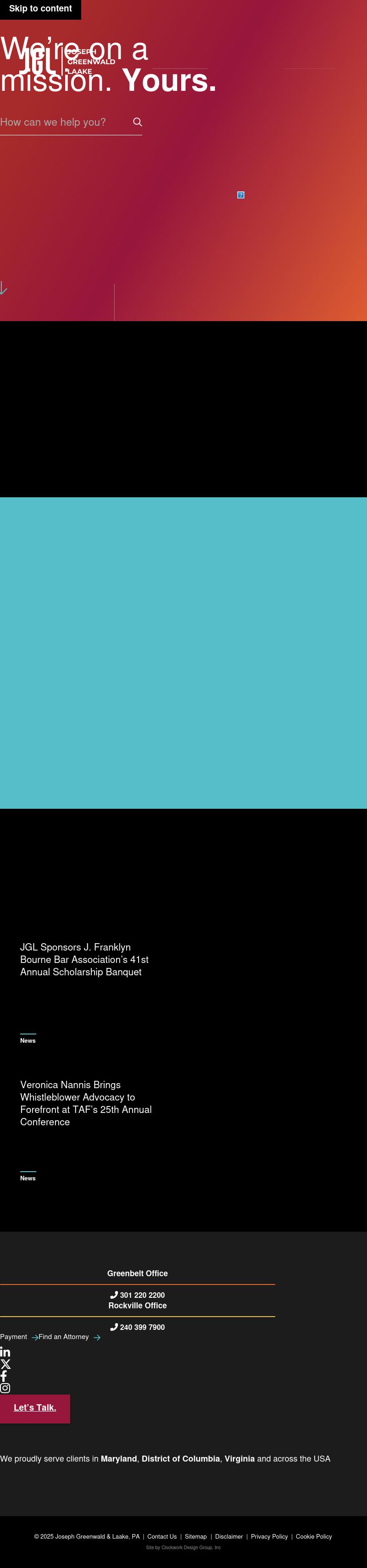 Joseph Greenwald & Laake, PA - Greenbelt MD Lawyers