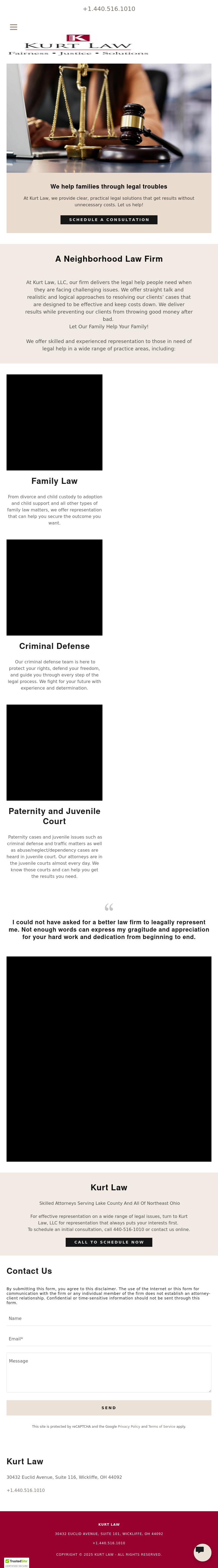 Kurt Law Office, LLC - Wickliffe OH Lawyers