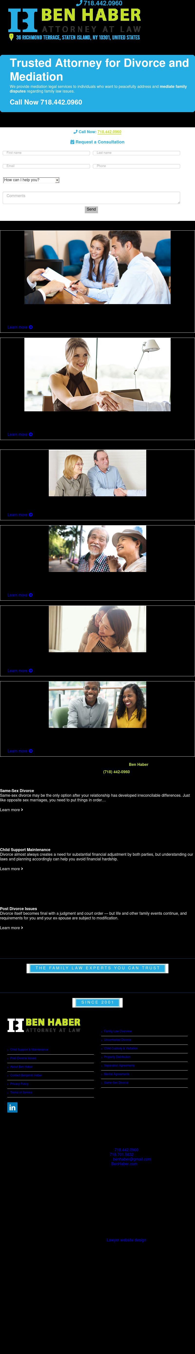 Law office of Benjamin Haber - Staten Island NY Lawyers