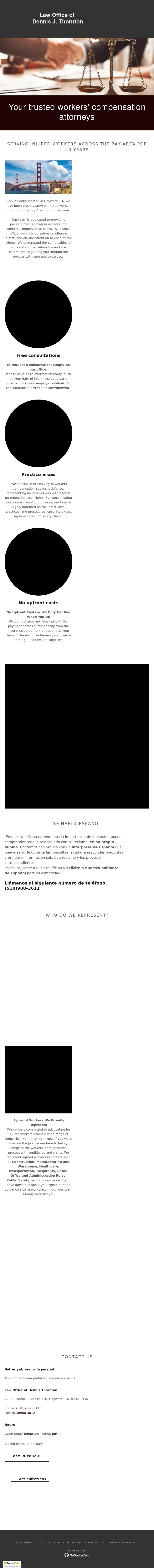 Law Office of Dennis J. Thornton - Hayward CA Lawyers