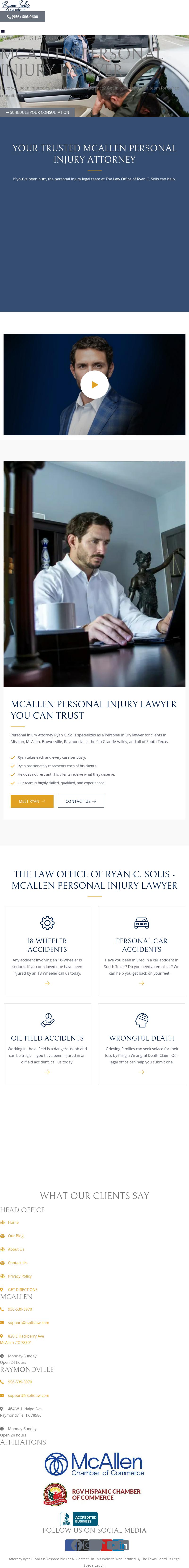 Law Office of Ryan C. Solis PLLC - Raymondville  TX Lawyers