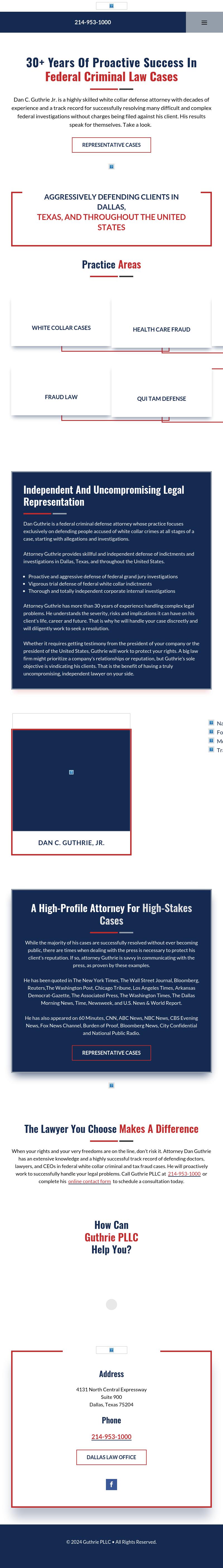 Law Offices of Dan C. Guthrie, Jr. - Dallas TX Lawyers