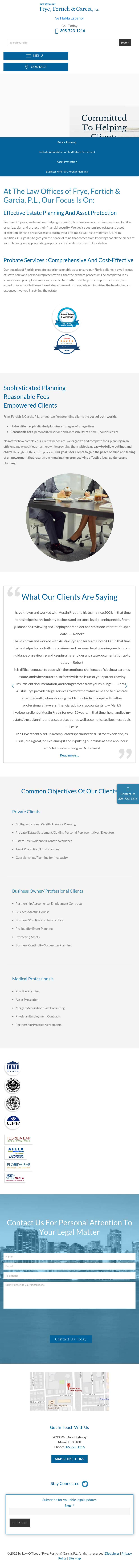 Law Offices of Frye & Vazquez, P.L. - Miami FL Lawyers