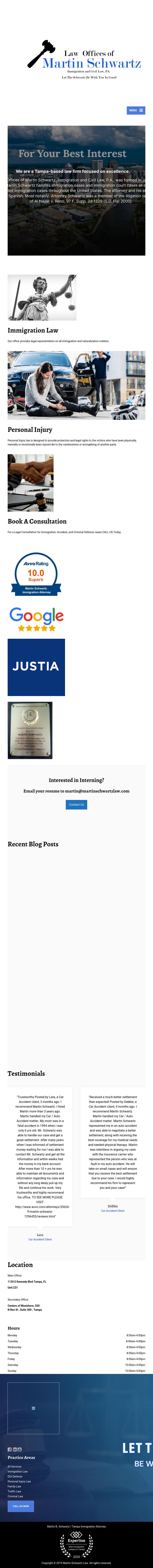 Law Offices of Martin B. Schwartz - Tampa FL Lawyers