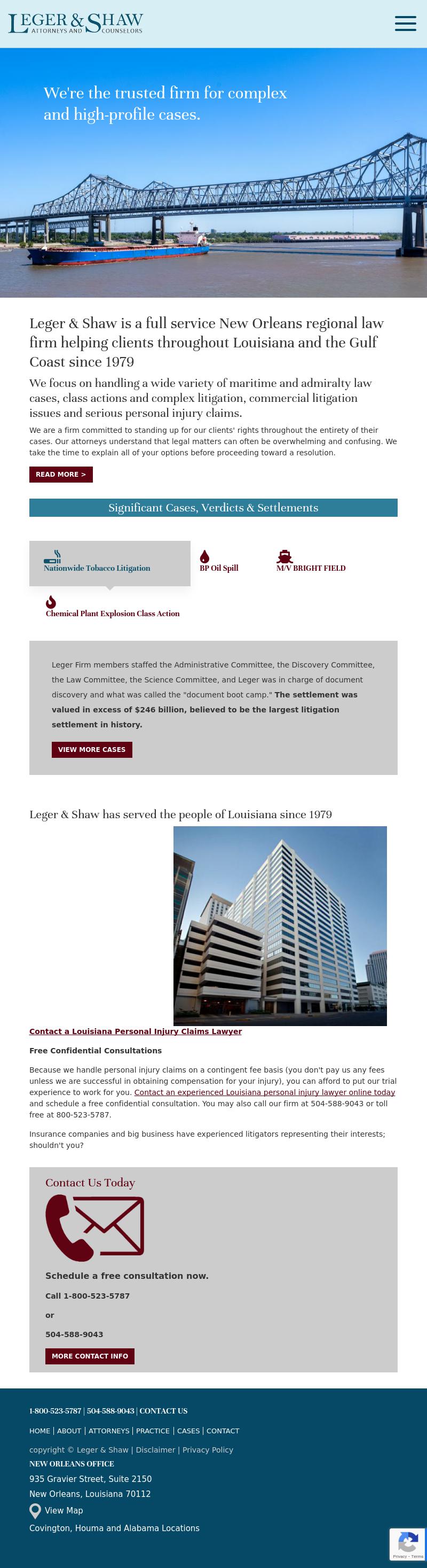 Leger & Shaw - Covington LA Lawyers