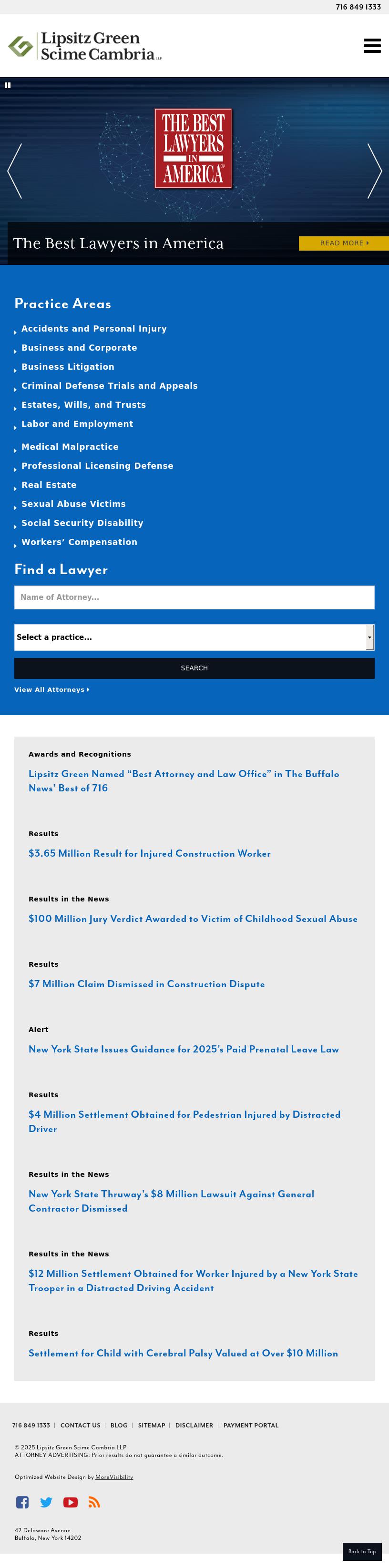 Lipsitz Green Scime Cambria LLP - Buffalo NY Lawyers