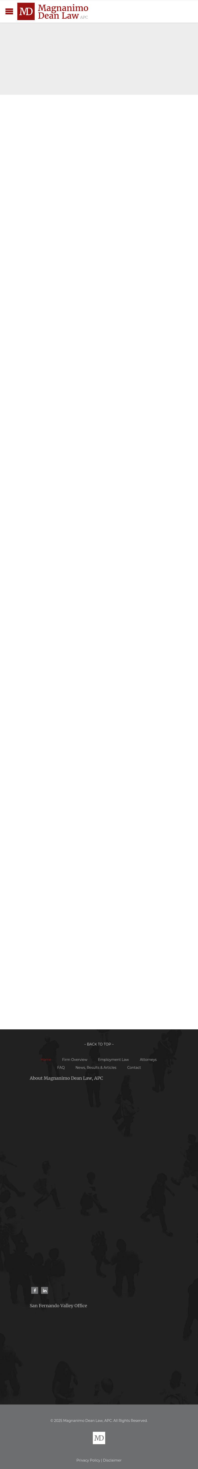 Magnanimo & Dean, LLP - Sherman Oaks CA Lawyers