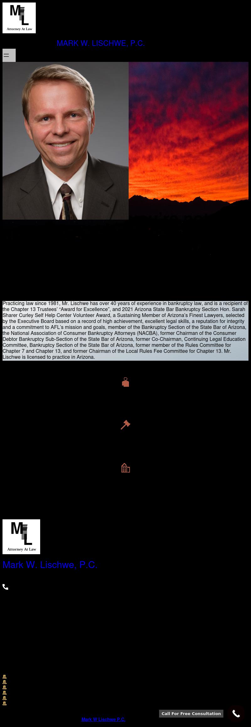 Mark W. Lischwe, P.C. - Phoenix AZ Lawyers