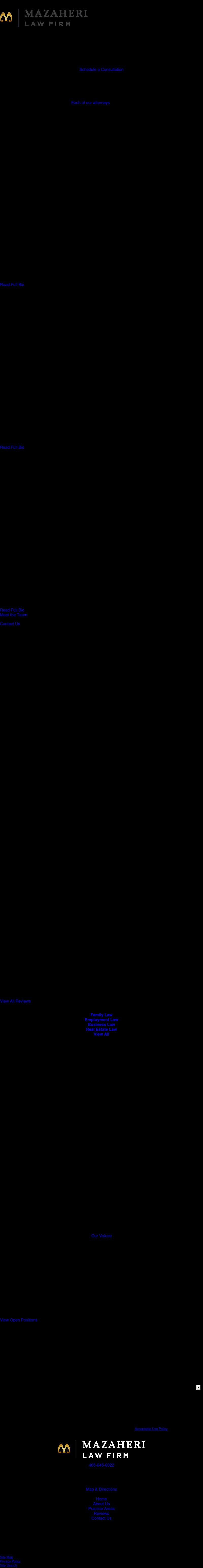 Mazaheri Law Firm, PLLC - Oklahoma City OK Lawyers