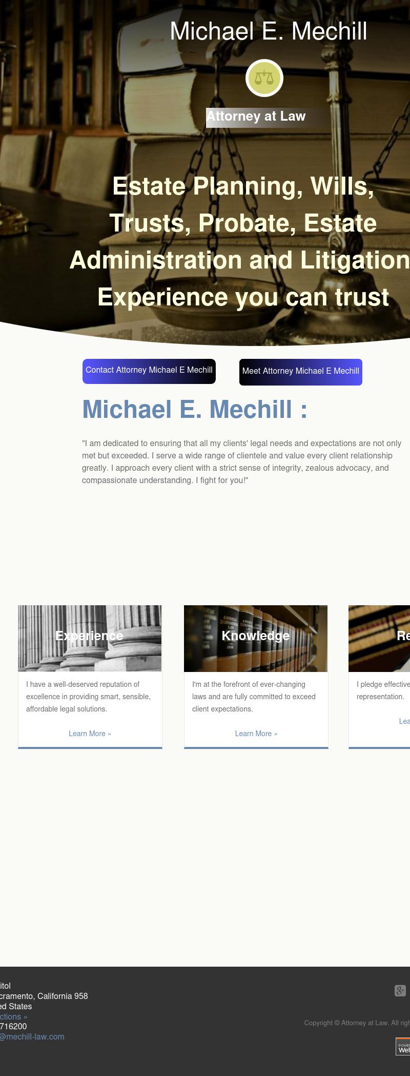 Michael E. Mechill, Attorney at Law - Sacramento CA Lawyers