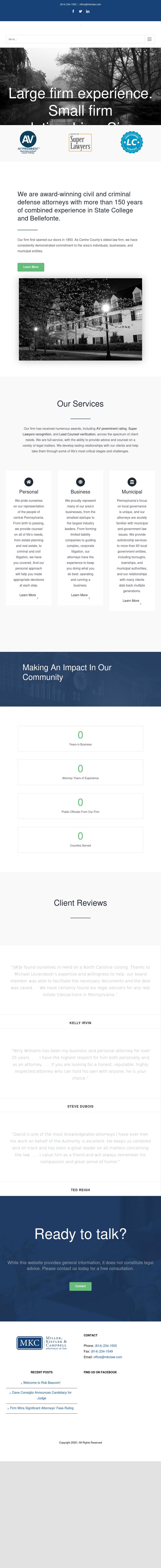 Miller, Kistler & Campbell - Bellefonte PA Lawyers