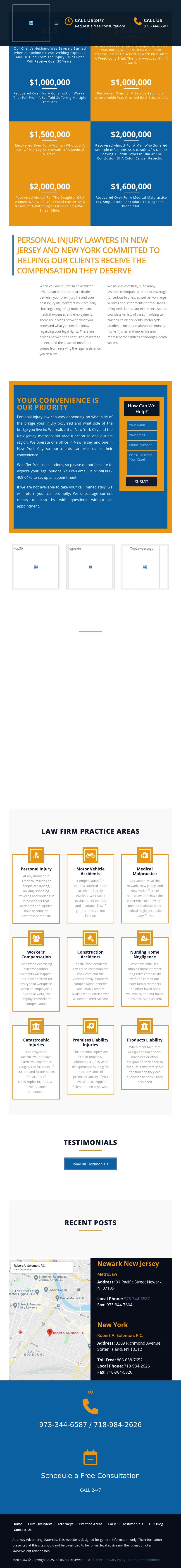 NJ Personal Injury Attorney - Newark NJ Lawyers