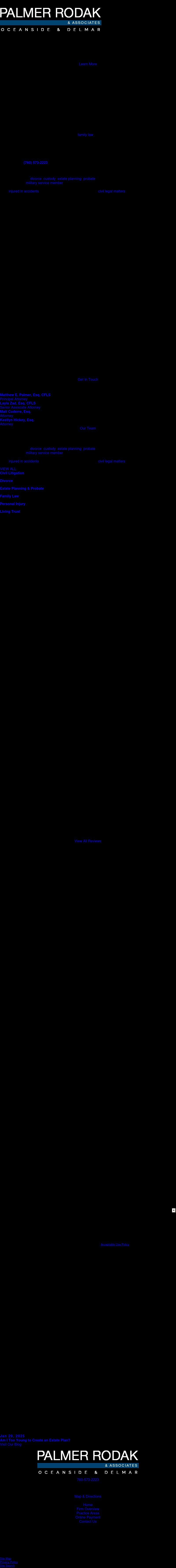 Palmer Rodak & Associates - Oceanside CA Lawyers