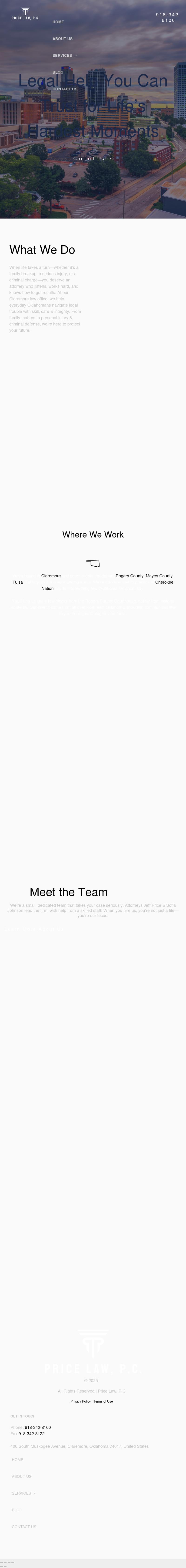 Price & Sears, P.C. - Claremore OK Lawyers