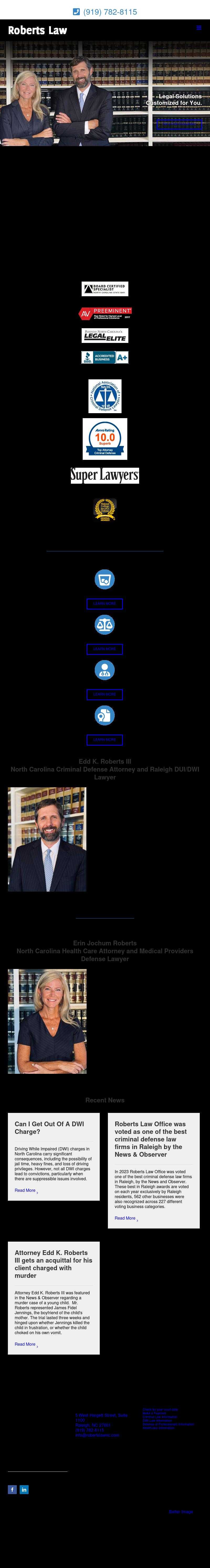 Roberts Law Office, PA - Raleigh NC Lawyers