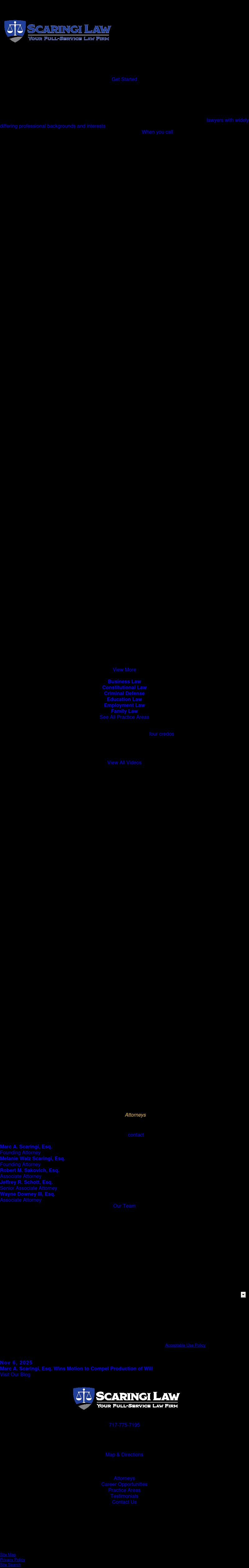 Scaringi & Scaringi, P.C. - Newport PA Lawyers