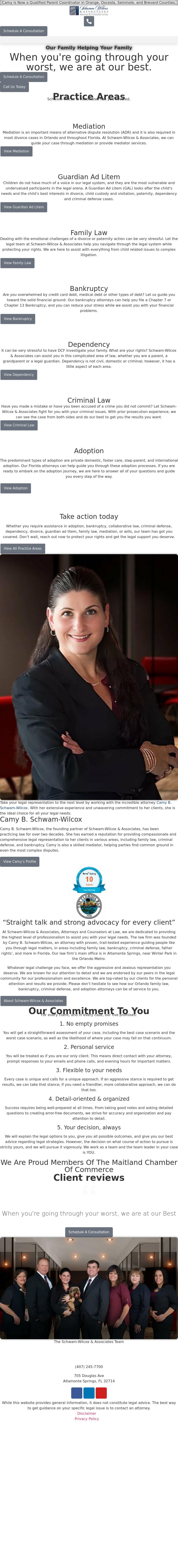 Schwam-Wilcox & Associates, Attorneys and Counselors at Law - Sebring FL Lawyers