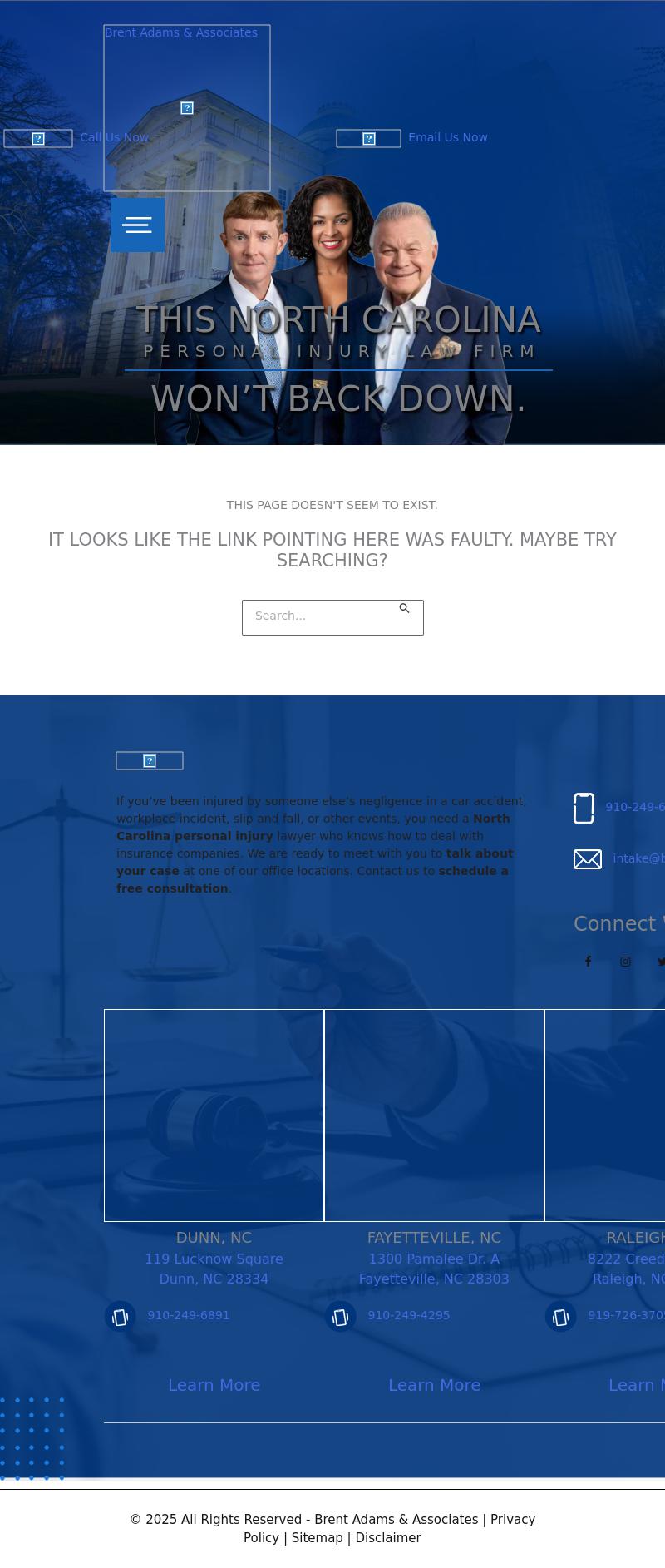 Brent Adams & Associates - Fayetteville NC Lawyers