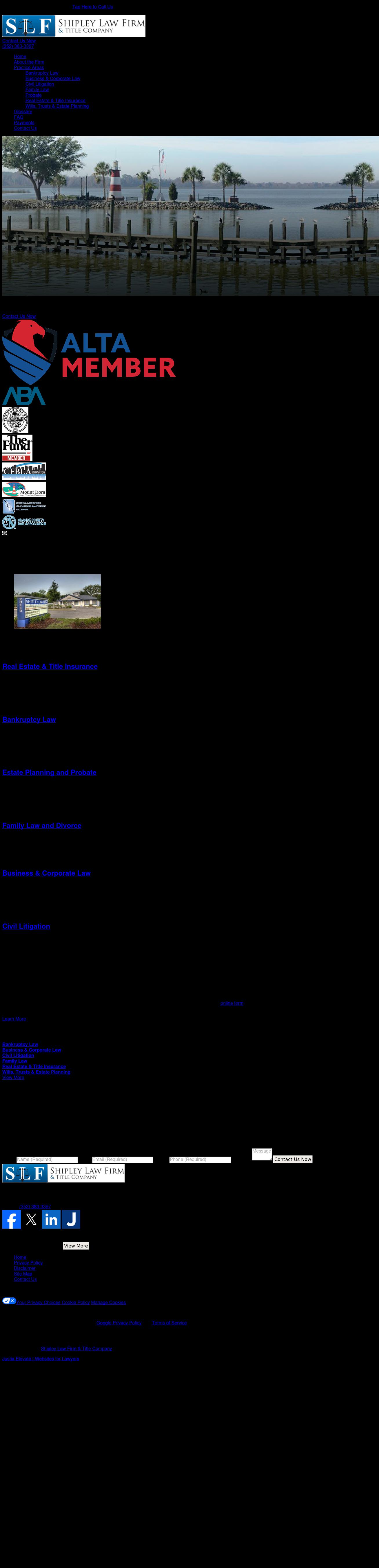 Shipley Law Firm - Mount Dora FL Lawyers