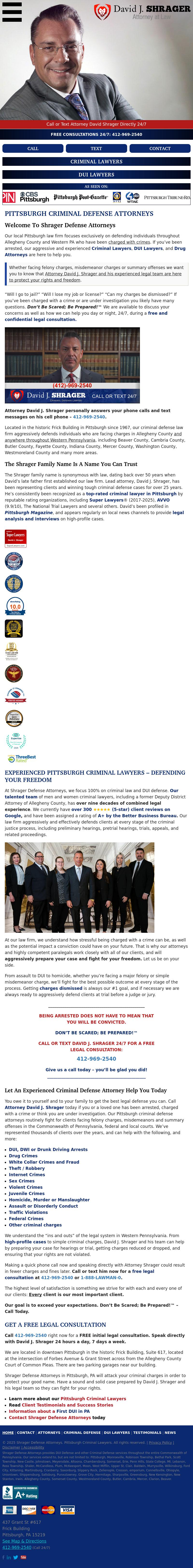 Shrager Defense Attorneys - Pittsburgh PA Lawyers