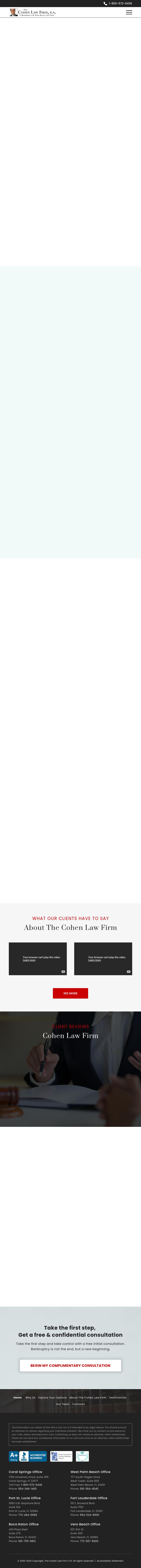 The Cohen Law Firm, P.A. - Coral Springs FL Lawyers