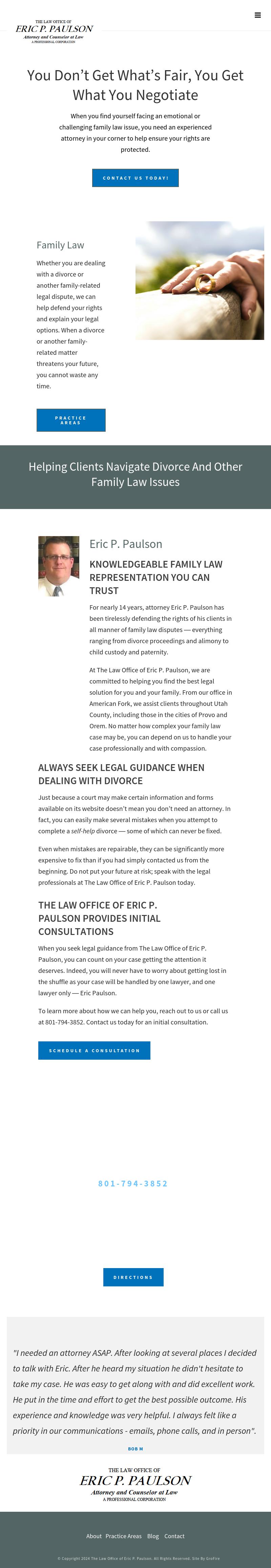 The Law Office of Eric P. Paulson - Spanish Fork UT Lawyers