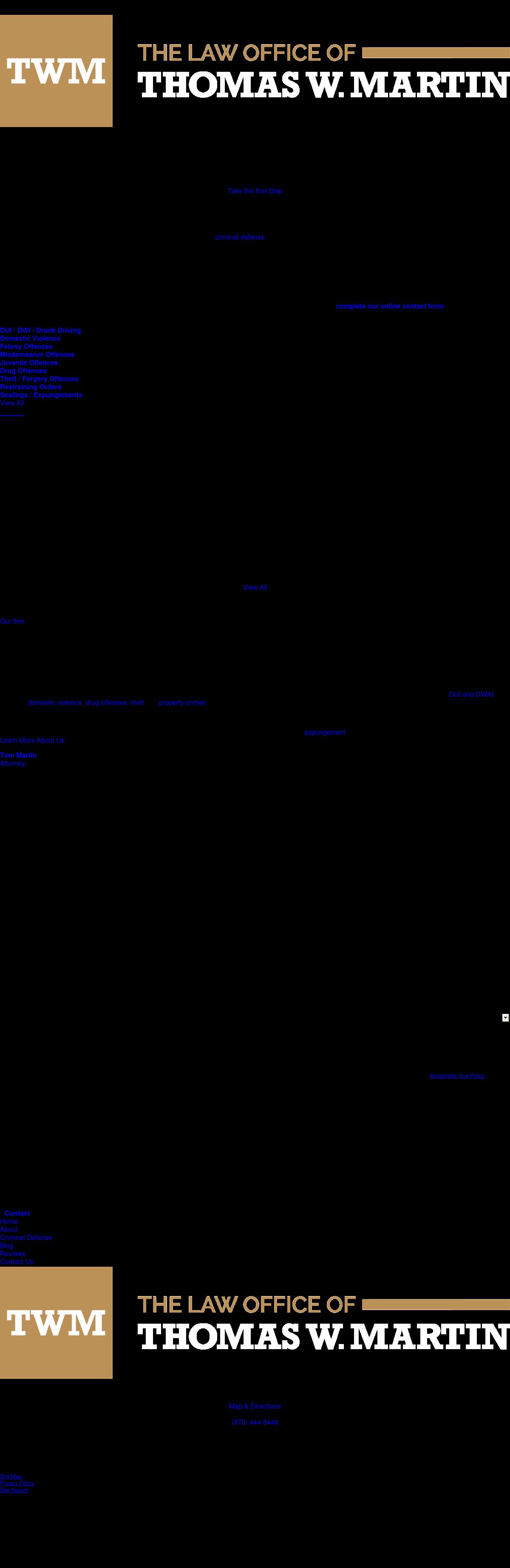The Law Office of Thomas W. Martin, LLC - Fort Collins CO Lawyers